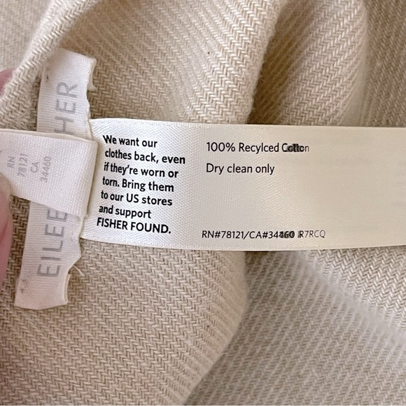 EILEEN FISHER SHOP Brushed Recycled Cotton Poncho Boxy Fit, Long Length - Picture 9 of 11